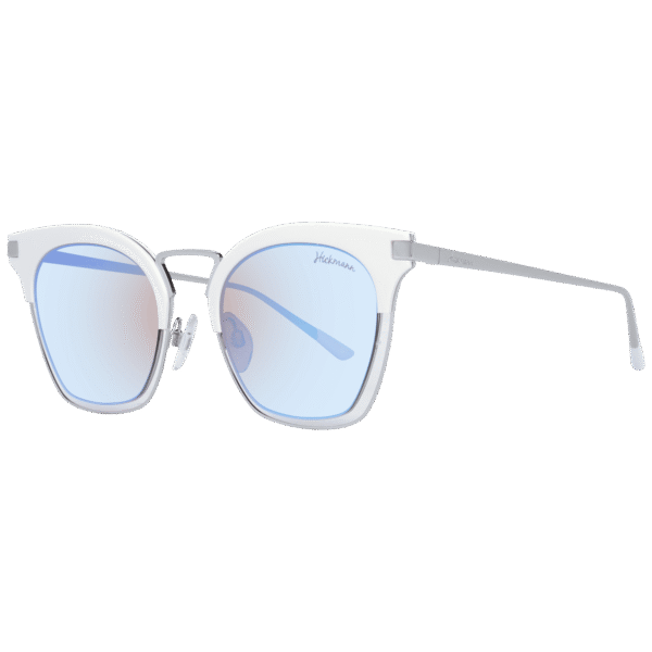 Ana Hickmann Schmetterling Sonnenbrille HI3037 51D01 in Weiß – 45° Seitenansicht