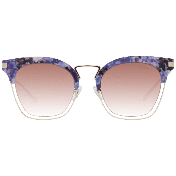 Ana Hickmann Katzenaugen Sonnenbrille HI3037A 54H02 in Lila – 45° Seitenansicht