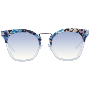 Ana Hickmann Sonnenbrille HI3037A 54H03 – Frontansicht mit Metall Rahmen und Blau Gläsern