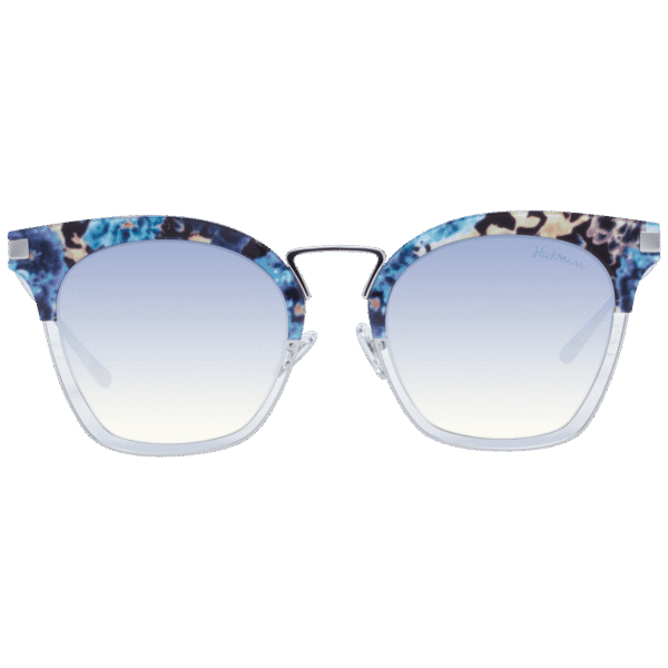 Ana Hickmann Sonnenbrille HI3037A 54H03 – Frontansicht mit Metall Rahmen und Blau Gläsern