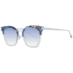 Ana Hickmann Schmetterling Sonnenbrille HI3037A 54H03 in Blau – 45° Seitenansicht