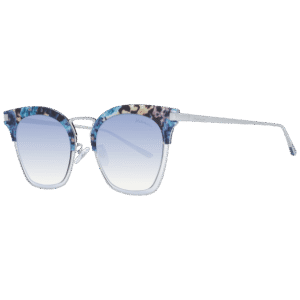 Ana Hickmann Schmetterling Sonnenbrille HI3037A 54H03 in Blau – 45° Seitenansicht