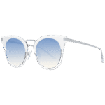 Ana Hickmann Katzenaugen Sonnenbrille HI3038 50D01 in Weiß – 45° Seitenansicht