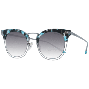 Ana Hickmann Schmetterling Sonnenbrille HI3038 50G22 in Blau – 45° Seitenansicht