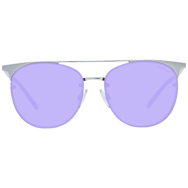 Ana Hickmann Sonnenbrille HI3042 5703A – Frontansicht mit Metall Rahmen und Lila Gläsern