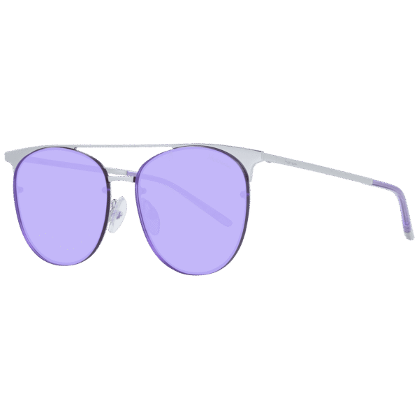 Ana Hickmann Katzenaugen Sonnenbrille HI3042 5703A in Silber – 45° Seitenansicht