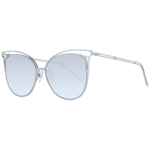 Ana Hickmann Katzenaugen Sonnenbrille HI3048 5803C in Silber – 45° Seitenansicht
