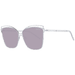 Ana Hickmann Katzenaugen Sonnenbrille HI3049 6103B in Silber – 45° Seitenansicht
