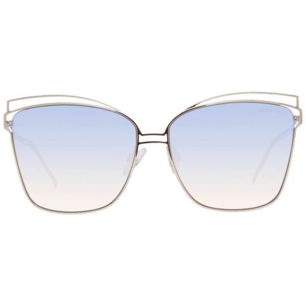 Ana Hickmann Sonnenbrille HI3049 6104D – Frontansicht mit Metall Rahmen und Blau Gläsern