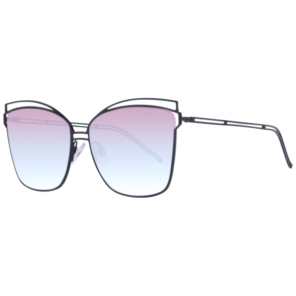 Ana Hickmann Katzenaugen Sonnenbrille HI3049 6109B in Schwarz – 45° Seitenansicht