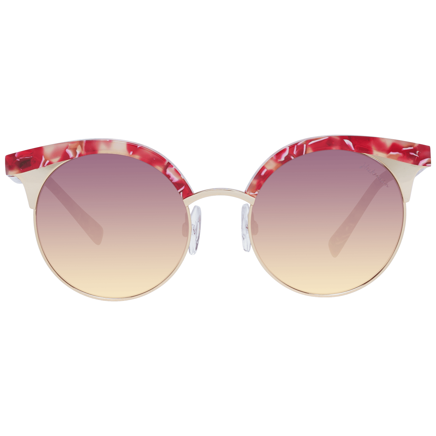 Ana Hickmann Sonnenbrille HI3050 52E01 – Frontansicht Ana Hickmann Sonnenbrille HI3050 52E01 – Frontansicht mit Metall & Kunststoff Rahmen und Braun Gläsern