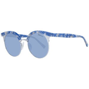 Ana Hickmann Rund Sonnenbrille HI3050 52G21 in Blau – 45° Seitenansicht