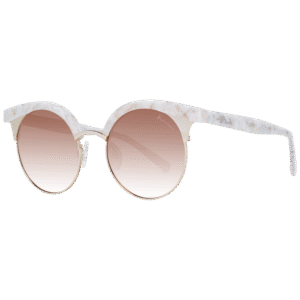 Ana Hickmann Rund Sonnenbrille HI3050 52G22 in Beige – 45° Seitenansicht
