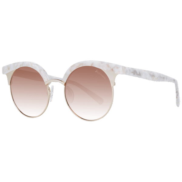 Ana Hickmann Rund Sonnenbrille HI3050 52G22 in Beige – 45° Seitenansicht