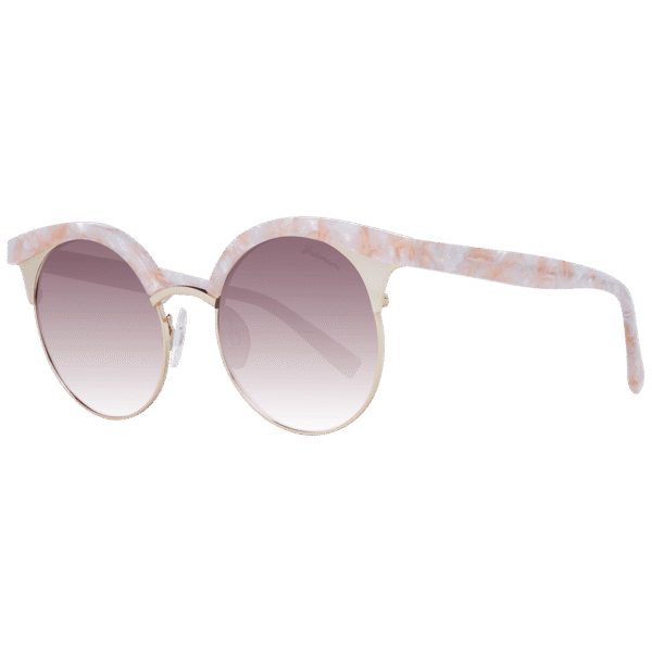Ana Hickmann Rund Sonnenbrille HI3050 52G23 in Rosa – 45° Seitenansicht