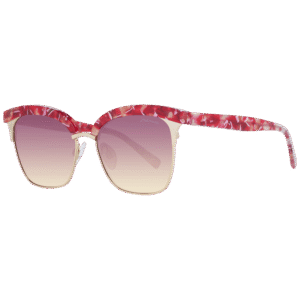 Ana Hickmann Katzenaugen Sonnenbrille HI3051 53E01 in Rot – 45° Seitenansicht