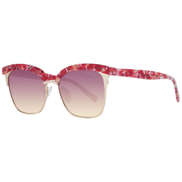 Ana Hickmann Katzenaugen Sonnenbrille HI3051 53E01 in Rot – 45° Seitenansicht