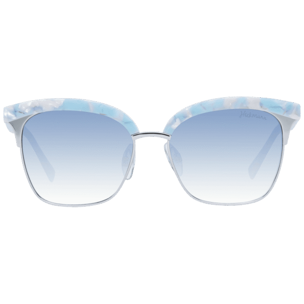 Ana Hickmann Sonnenbrille HI3051 53G21 – Frontansicht mit Metall Rahmen und Blau Gläsern
