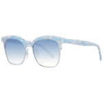 Ana Hickmann Katzenaugen Sonnenbrille HI3051 53G21 in Blau – 45° Seitenansicht