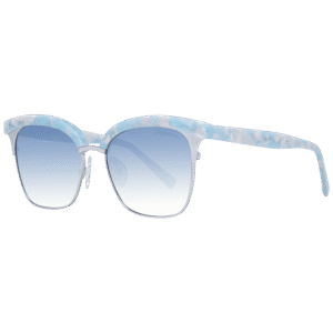 Ana Hickmann Katzenaugen Sonnenbrille HI3051 53G21 in Blau – 45° Seitenansicht