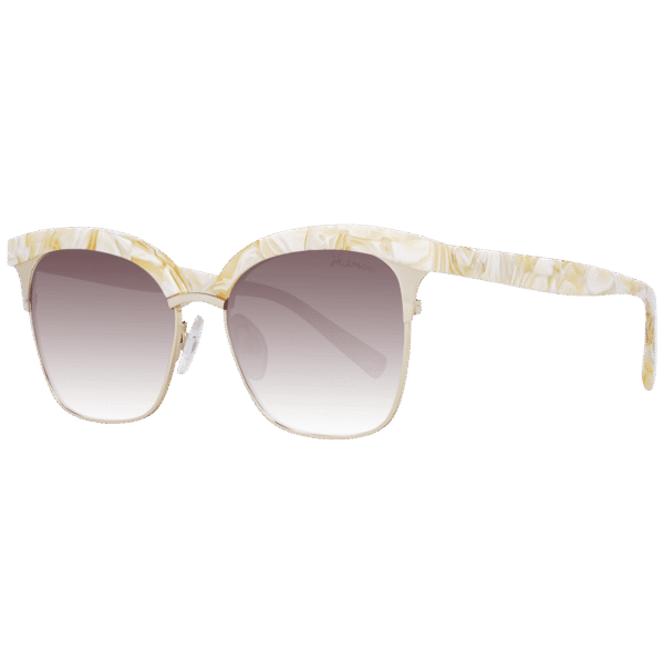 Ana Hickmann Katzenaugen Sonnenbrille HI3051 53G22 in Gelb – 45° Seitenansicht