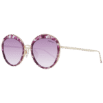 Ana Hickmann Rund Sonnenbrille HI3052 53E02 in Lila – 45° Seitenansicht