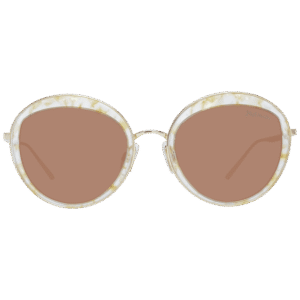 Ana Hickmann Sonnenbrille HI3052 53E03 – Frontansicht mit Metall & Kunststoff Rahmen und Braun Gläsern