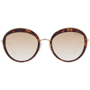 Ana Hickmann Sonnenbrille HI3052 53G21 – Frontansicht mit Metall Rahmen und Braun Gläsern