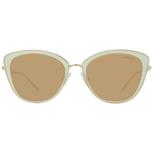 Ana Hickmann Sonnenbrille HI3053 53T01 – Frontansicht mit Metall Rahmen und Orange Gläsern