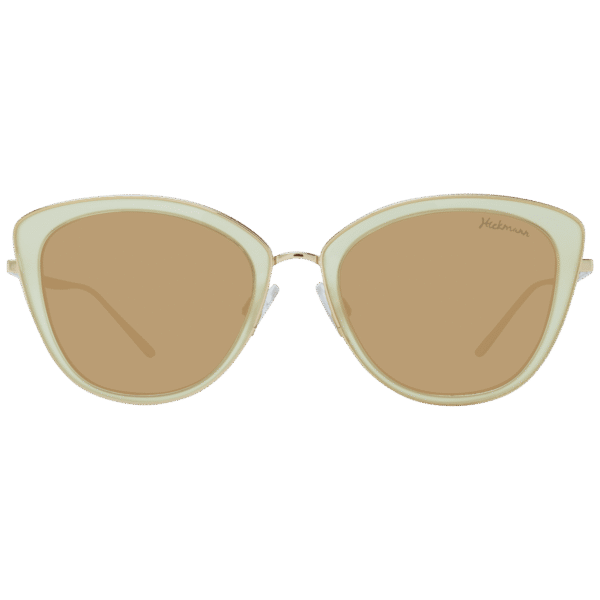 Ana Hickmann Sonnenbrille HI3053 53T01 – Frontansicht mit Metall Rahmen und Orange Gläsern