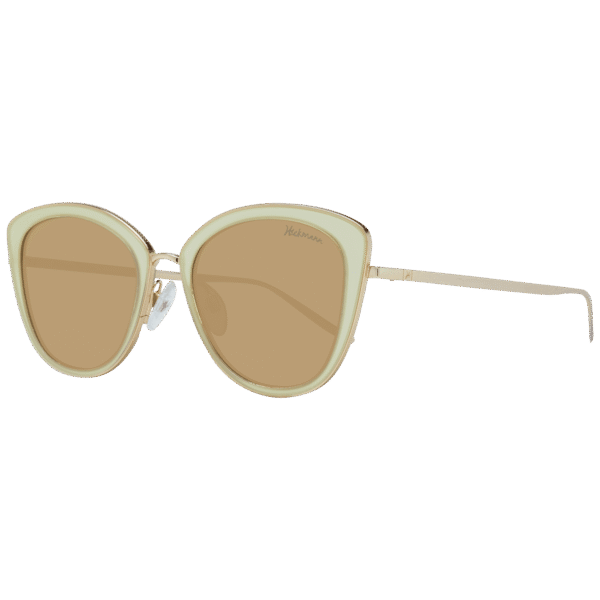 Ana Hickmann Schmetterling Sonnenbrille HI3053 53T01 in Gelb – 45° Seitenansicht