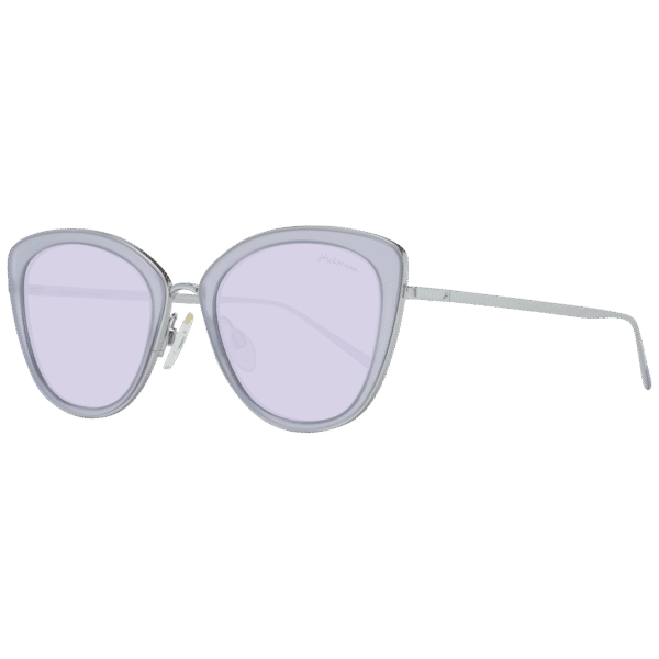 Ana Hickmann Schmetterling Sonnenbrille HI3053 53T02 in Lila – 45° Seitenansicht