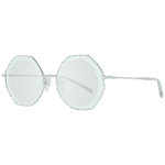 Ana Hickmann Rund Sonnenbrille HI3055 5703B in Silber – 45° Seitenansicht