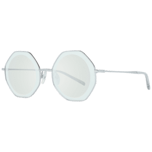 Ana Hickmann Rund Sonnenbrille HI3055 5703B in Silber – 45° Seitenansicht
