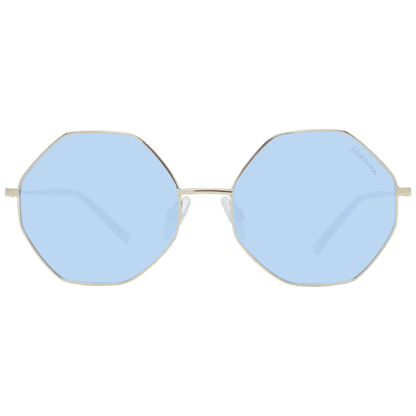 Ana Hickmann Sonnenbrille HI3055 5704B – Frontansicht mit Metall Rahmen und Blau Gläsern