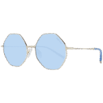 Ana Hickmann Rund Sonnenbrille HI3055 5704B in Gold – 45° Seitenansicht