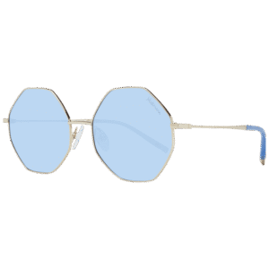Ana Hickmann Rund Sonnenbrille HI3055 5704B in Gold – 45° Seitenansicht