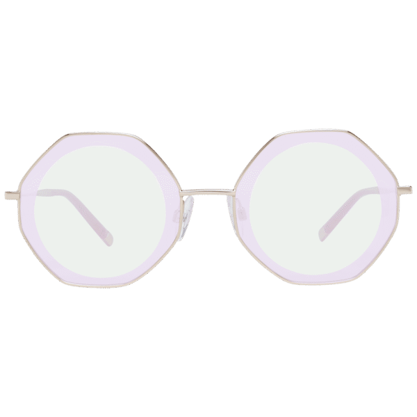 Ana Hickmann Sonnenbrille HI3055 5704E – Frontansicht mit Metall Rahmen und Rosa Gläsern