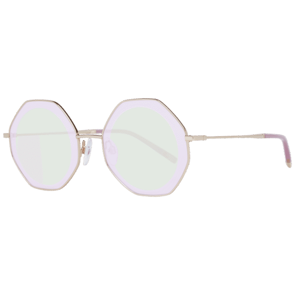 Ana Hickmann Sonnenbrille HI3055 5704E – 45° Seitenansicht Ana Hickmann Rund Sonnenbrille HI3055 5704E in Gold – 45° Seitenansicht