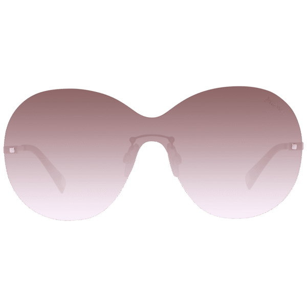 Ana Hickmann Sonnenbrille HI3058 14004B – Frontansicht mit Metall Rahmen und Braun Gläsern