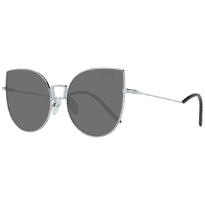 Ana Hickmann Schmetterling Sonnenbrille HI3063 5703A in Silber – 45° Seitenansicht