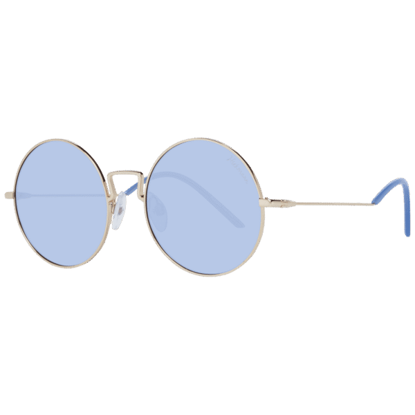 Ana Hickmann Rund Sonnenbrille HI3064 5404B in Gold – 45° Seitenansicht