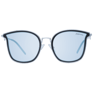 Ana Hickmann Sonnenbrille HI3065T 5502A – Frontansicht mit Metall Rahmen und Blau Gläsern