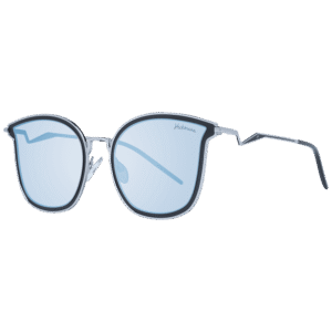 Ana Hickmann Katzenaugen Sonnenbrille HI3065T 5502A in Silber – 45° Seitenansicht