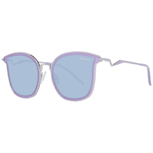 Ana Hickmann Katzenaugen Sonnenbrille HI3065T 5503A in Lila – 45° Seitenansicht