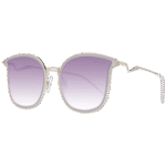 Ana Hickmann Schmetterling Sonnenbrille HI3065T 5504A in Beige – 45° Seitenansicht