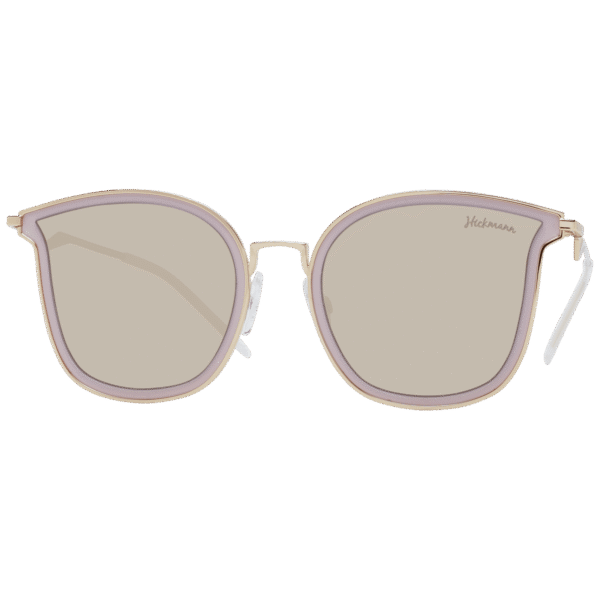 Ana Hickmann Sonnenbrille HI3065T 554CS – Frontansicht mit Metall Rahmen und Braun Gläsern