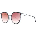 Ana Hickmann Schmetterling Sonnenbrille HI3066 5402A in Schwarz – 45° Seitenansicht
