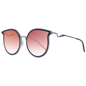 Ana Hickmann Schmetterling Sonnenbrille HI3066 5402A in Schwarz – 45° Seitenansicht