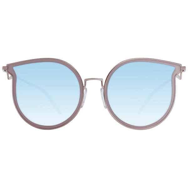 Ana Hickmann Sonnenbrille HI3066 5405A – Frontansicht mit Metall Rahmen und Blau Gläsern